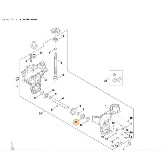 STIHL Glebogryzarka MH445.0 Łożysko kulkowe 6205-2RS 9503 003 6841